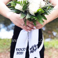 Preppy Monogrammed Homecoming or Prom Bouquet Ribbon